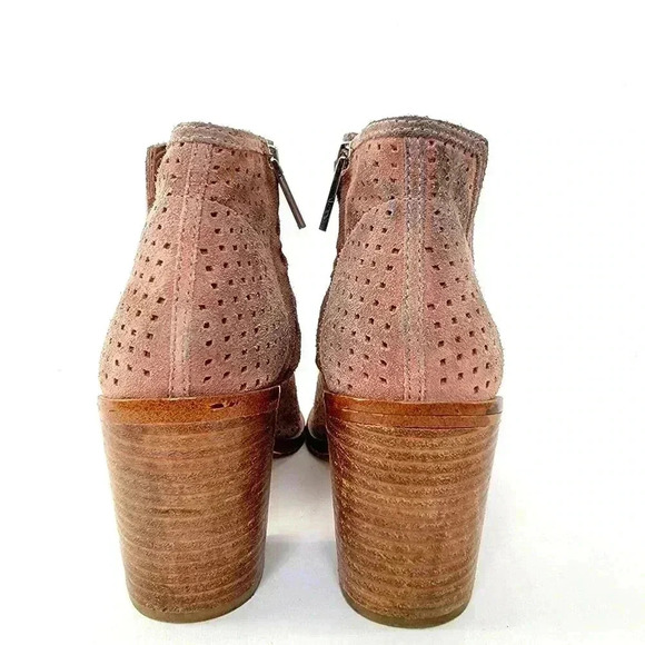 1.State Larocka Perforated Chunky Block Heel Bootie - 8.5 - Picture 7 of 9